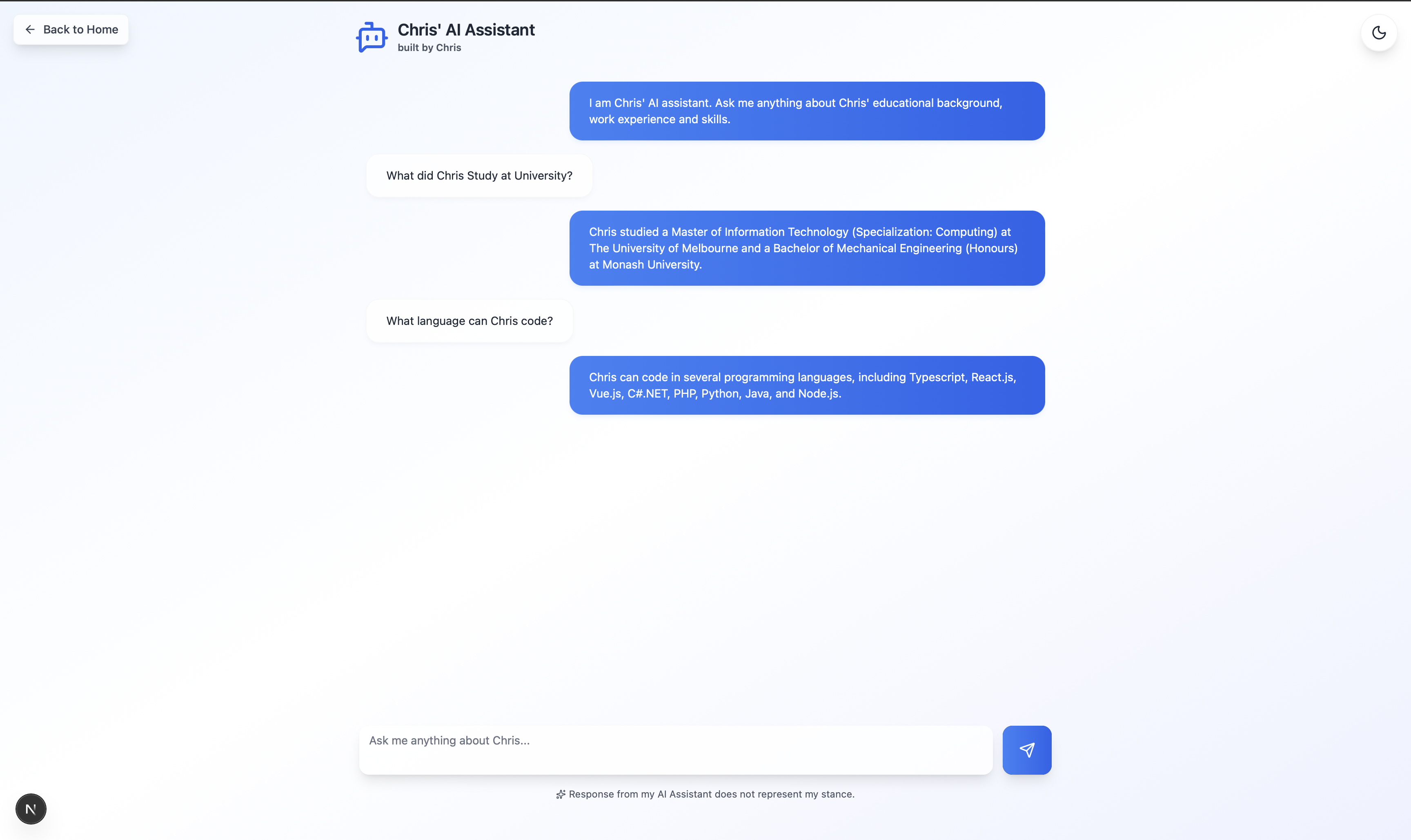 AI Chatbot Assistant