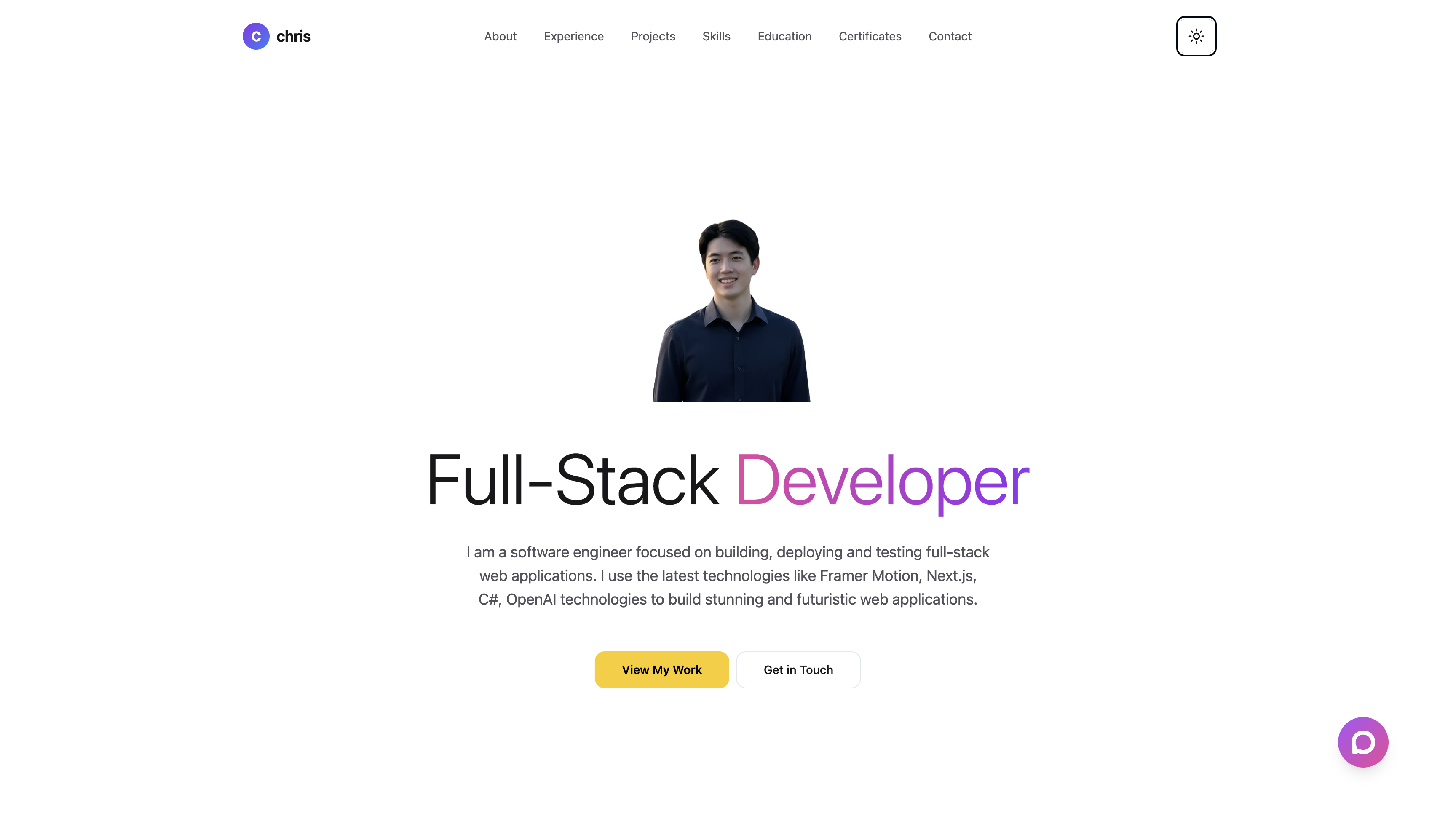 Personal Portfolio Website