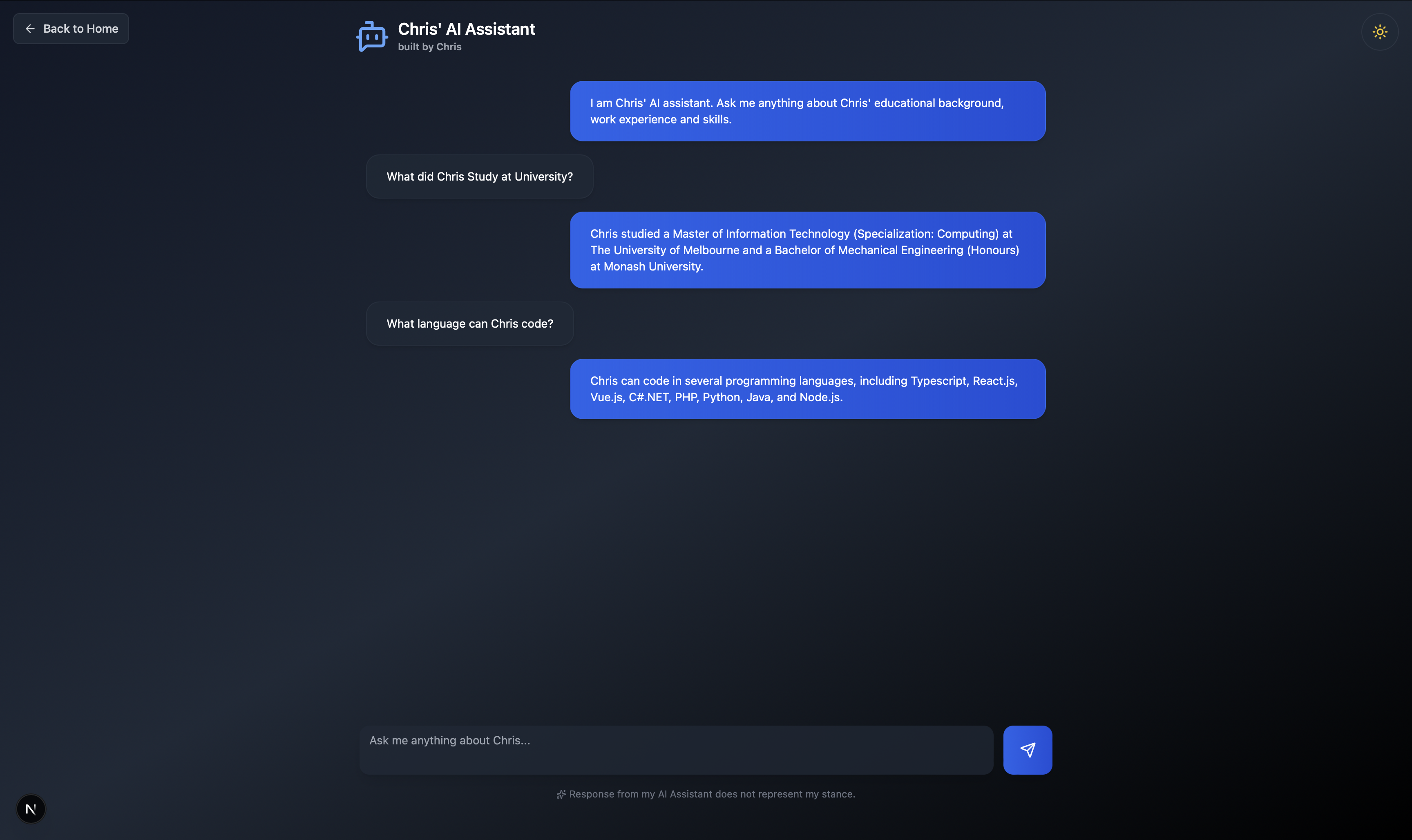 AI Chatbot Assistant
